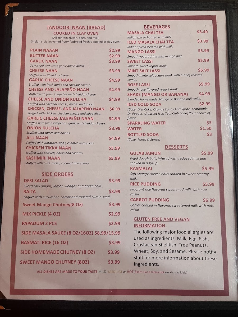 Menu Fishtail Cuisine Of India And Nepal-5